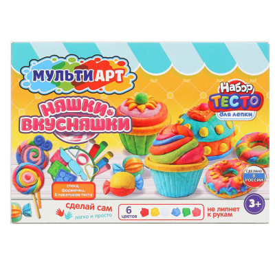 Игровой набор для лепки няшки-вкусняшки Multi Аrt PDSET-MA120042 1